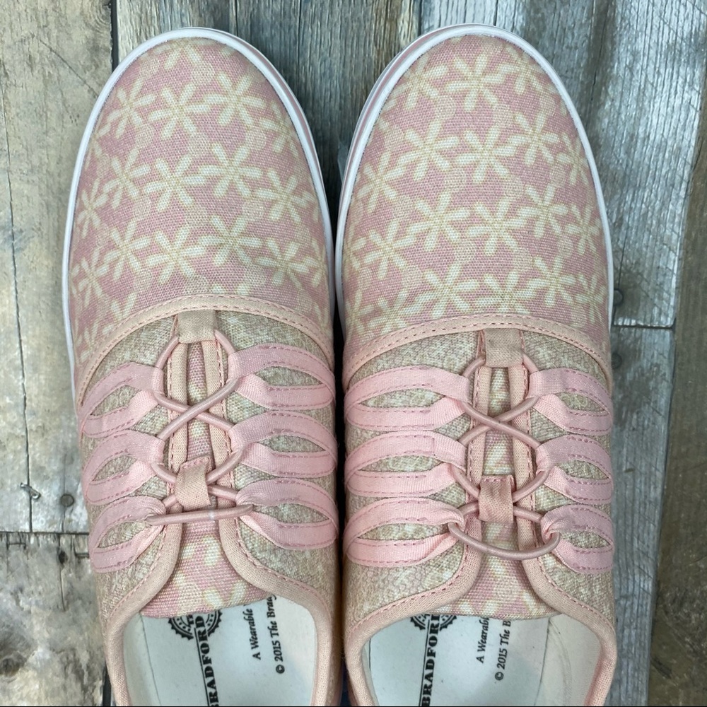 Laced with Hope Floral Sneakers with Cord Laces - Picture 2 of 9